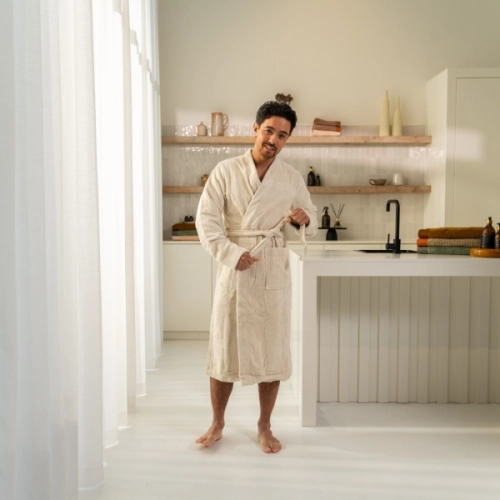 Badstof Badjas - Ecru